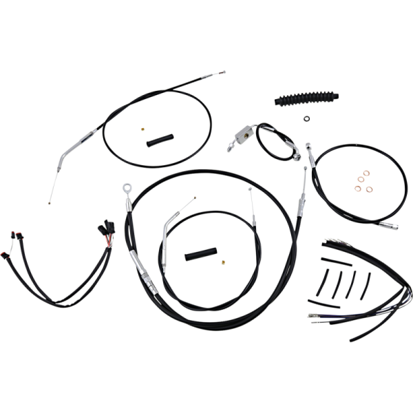 (image for) XR Stainless DOT Kit - Black w/ Chrome Fittings 14"-16"