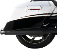 (image for) Slip-On Mufflers - 4" black w/ black Merge end caps (pr.)