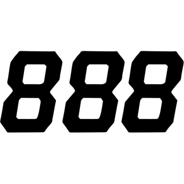 (image for) D'COR VISUALS Race Series Numbers - 6" Black - No. 8