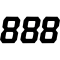 (image for) Race Series Numbers - 6" Black - No. 8
