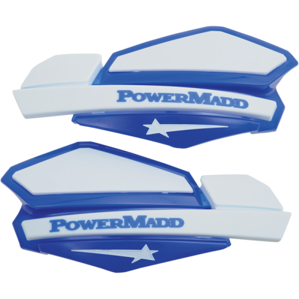 (image for) POWERMADD/COBRA Star Series Handguards - Blue/white