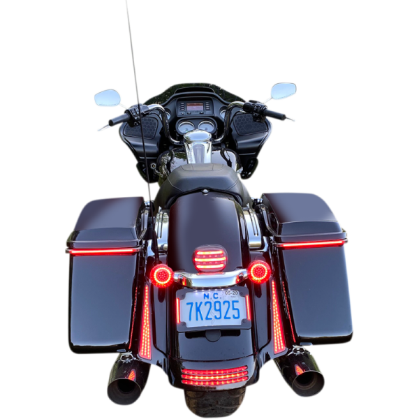 Custom Dynamics Genesis 4 Red Halo Rear 1157 Turn Signal Inserts