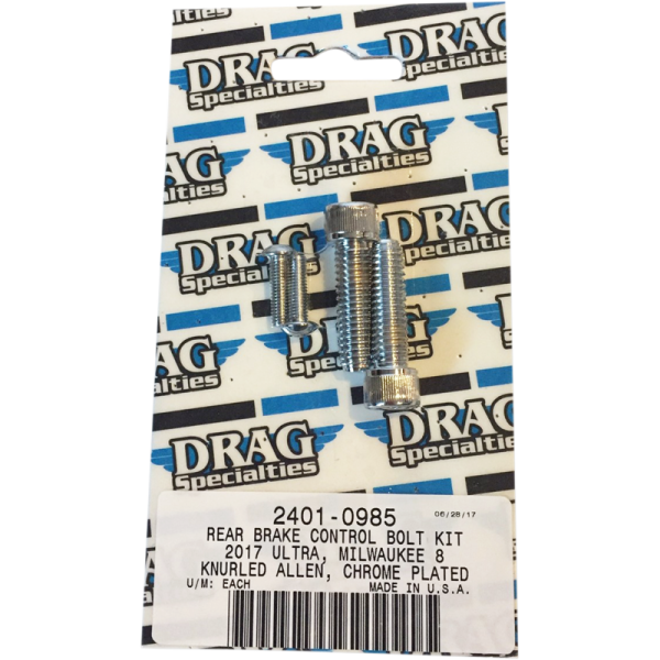 (image for) Drag Specialties Rear brake control bolt kit - Knurled