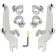 (image for) Polished Sportshield Mount Kit - Yamaha 950 Bolt/R-Spec