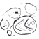 (image for) Burly Brand Black Vinyl Handlebar Cable and Brake Line Kit for Jail Bars, For 14" Jail bars