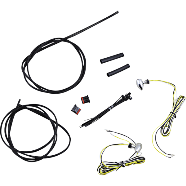 (image for) Custom Dynamics Micro Bullet LED Turn Signal, Amber/white LEDs, chrome finish