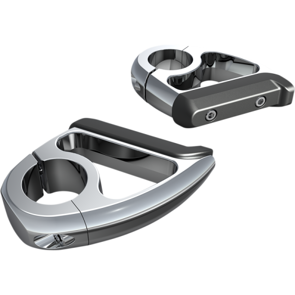 (image for) CIRO LLC Engine Guard Toe Rests Chrome