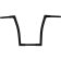 (image for) 1 1/4" EZ Install Flat Top Handlebars - Gloss Black, 16" Rise