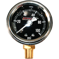 (image for) Oil Pressure Gauge - Black Face, Bottom Port