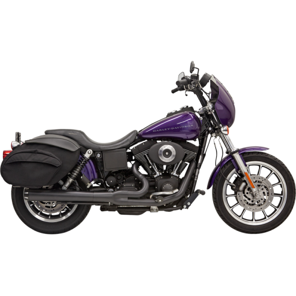 (image for) BASSANI XHAUST Bassani Road Rage 2-Into-1 System Black, Long Megaphone