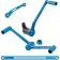 (image for) Speedliner Foot Control Kit, heel/toe, blue anodized