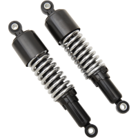 (image for) EMGO Custom Shorty Shocks - Black Body / Chrome Spring