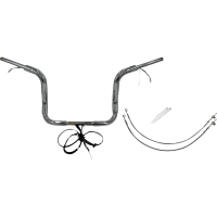 (image for) Fat Baggers Round Top EZ Install Handlebar 12" Chrome