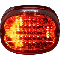 (image for) Low Profile LED Taillight with Turn Signals - Top Window, Red Lens