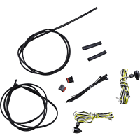 (image for) Micro Bullet LED Turn Signal, Amber/white LEDs, gloss black finish