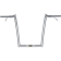 (image for) 1 1/4" Pre-Wired Monkey Drag Bars - Chrome 14"