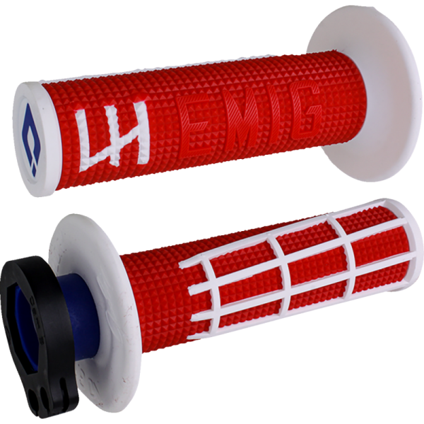 (image for) ODI EMIG 2.0 V2 Lock-On Grips - Red/white