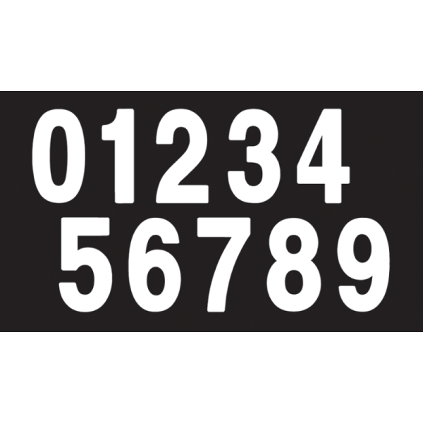 (image for) FACTORY EFFEX Pro Numbers - 7" White - No. 6