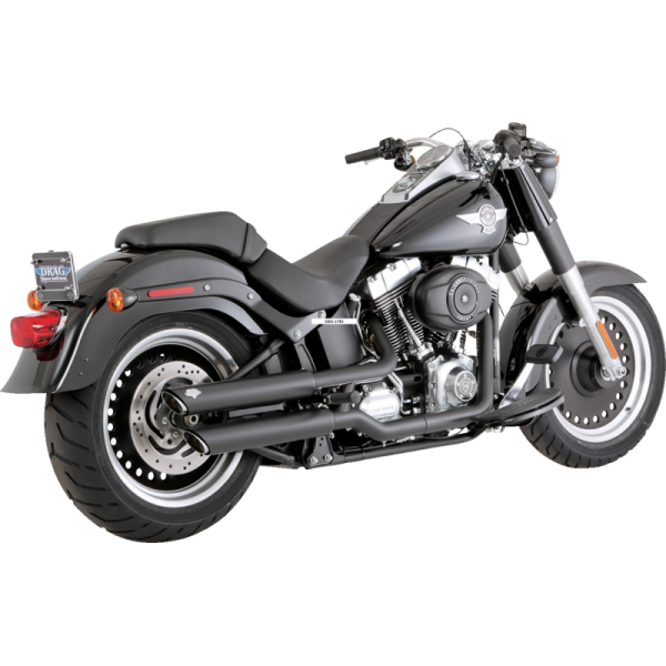 (image for) Vance & Hines 3" Twin Slash Slip-On Muffler Black