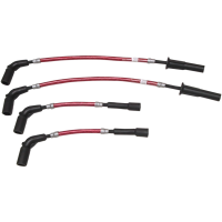 (image for) Braided Spark Plug Wires Red