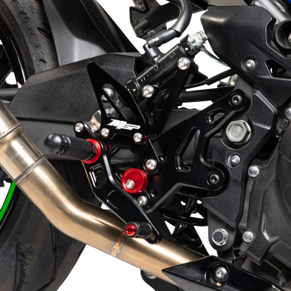 (image for) HOT BODIES MGP Rear Lever Set for Kawasaki Ninja 400 18-23 - Black