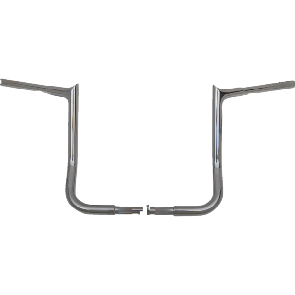 (image for) FAT BAGGERS INC EZ Install 1 1/4" Pointed Top Handlebar Chrome 14" Rise