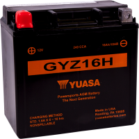 (image for) Yuasa GYZ Factory-Activated AGM Battery GYZ16H