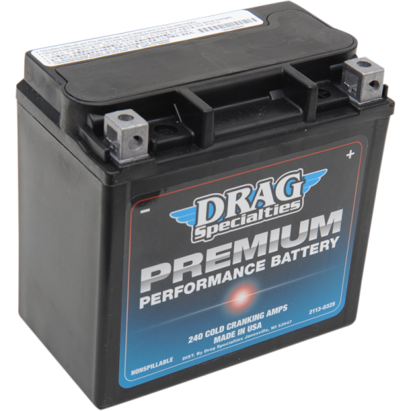 (image for) DRAG SPECIALTIES BATTERIES Yuasa High-Performance AGM Maintenance-Free Battery for Can-Am 900 Ryker (ACE) 19-22