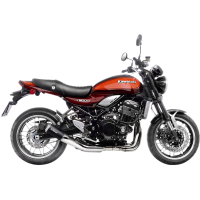 (image for) LV-10 Black stainless steel Slip-On for KAWASAKI Z900 RS/Cafe 18-24