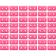 (image for) Two-Hole Double Grand Digger Support Plates - Hot Pink, 48 Pack