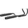 (image for) S&S Performance El Dorado True Dual Exhaust System - Black w/ Tracer end caps