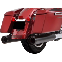 (image for) DBX45 Slip-On Mufflers, Black with Tradition Black End Caps