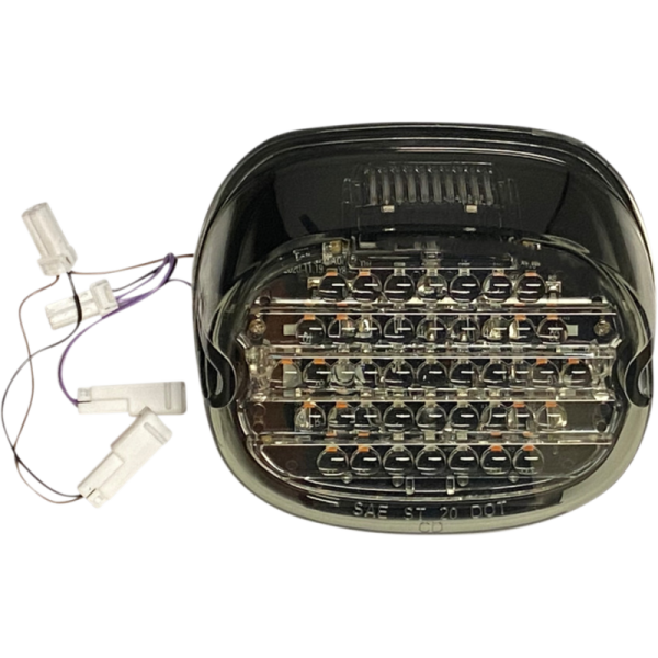 (image for) Custom Dynamics Low Profile LED Taillight with Turn Signals - Top Window, Smoke Lens