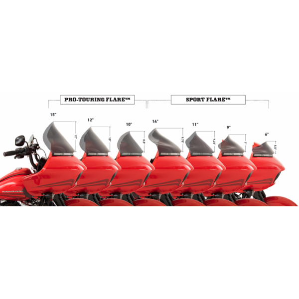 (image for) Klock Werks Pro-Touring Flare Windshield 15" Tint