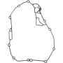 (image for) Moose Offroad Inner Clutch Cover Gasket for Yamaha WR450F 24, YZ450F 23-24, YZ450FX 24