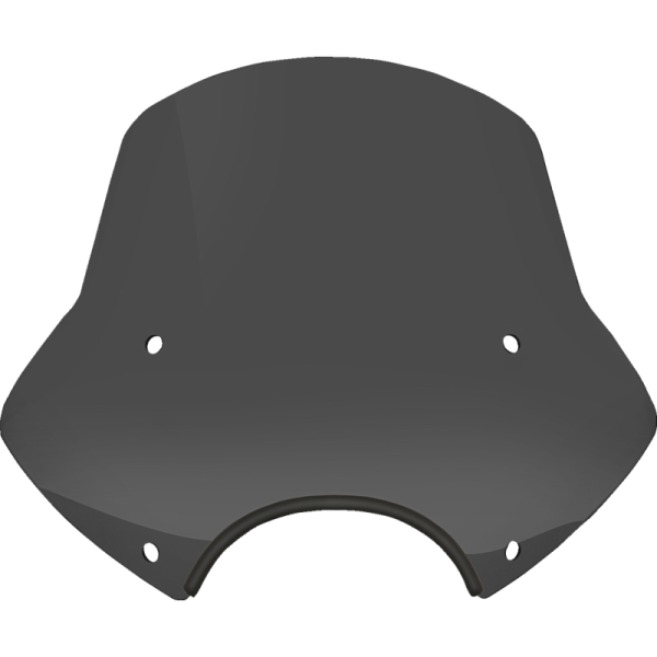 (image for) MEMPHIS SHADES METRIC Speed Demon Sportshield - 15" Tall, Dark Black Smoke, 9" Cutout