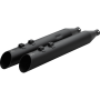 (image for) 4" HP Plus® Slip On Mufflers - Slash up, black