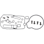 (image for) Moose Offroad Carburetor Mid Body Gasket Kit - 0935-1012