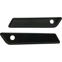 (image for) Smooth Saddlebag Hinge Covers (Black Anodized)