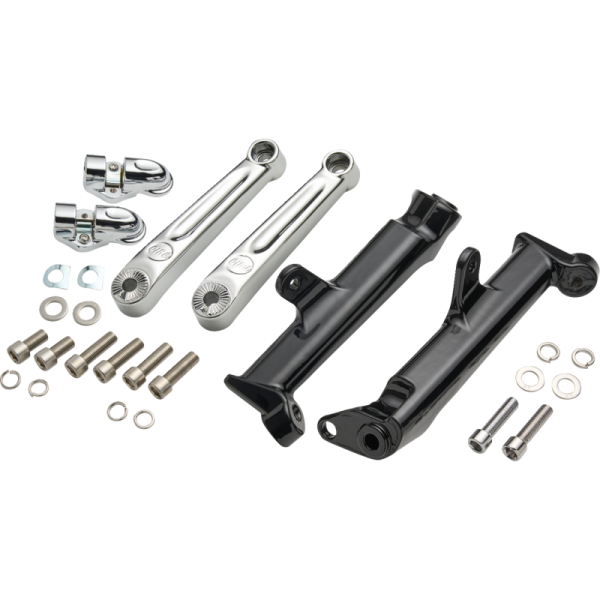 (image for) CIRO LLC Chrome Extended Length Frame-Mounted Highway Peg Mounts