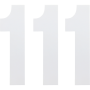 (image for) Standard Numbers - 6" White - No. 1