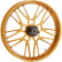 (image for) Arlen Ness Forged Billet Front Rim, 21" x 3.5", Split-Spoke Gold