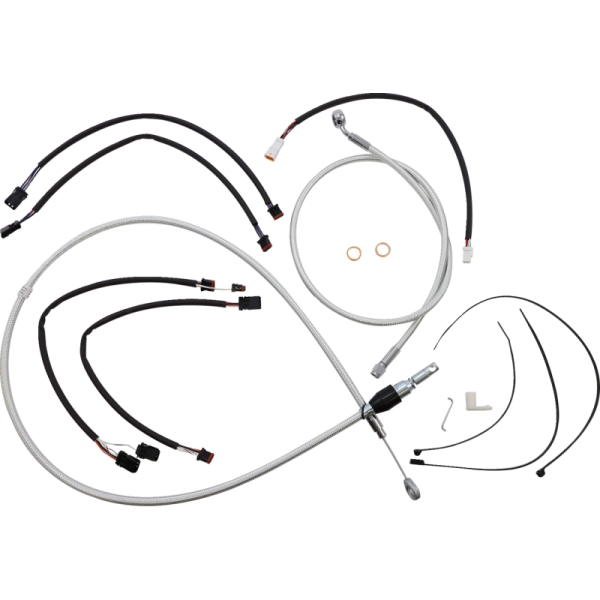 (image for) MAGNUM Sterling Chromite Designer DOT Handlebar Installation Kit, 15"-17" Apes