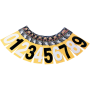 (image for) Mini Pro Numbers - 5" White - No. 0