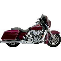 (image for) Bassani B4 2-Into-1 System - Chrome w/ Megaphone Muffler