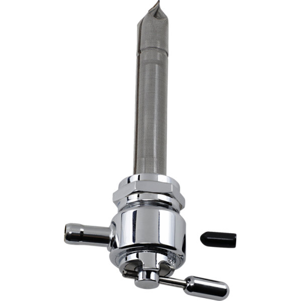 (image for) Pingel Fuel Valve 180° Inward - Smooth Chrome
