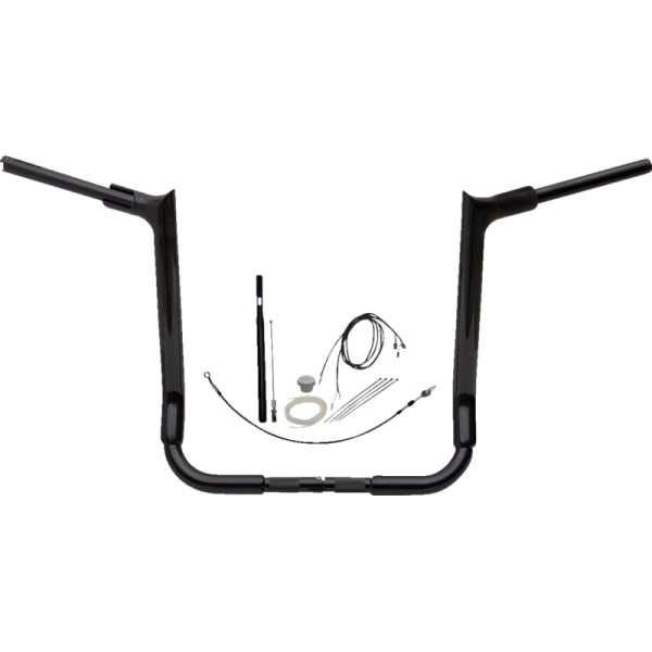 (image for) FAT BAGGERS INC Fat Baggers Pointed Top EZ Install Handlebar 16" Gloss Black