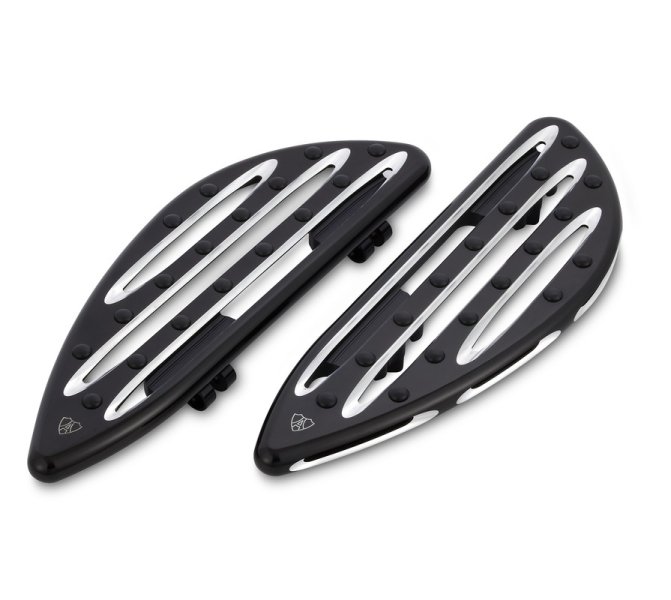 (image for) Arlen Ness Adjustable Driver Floorboards Deep Cut Black