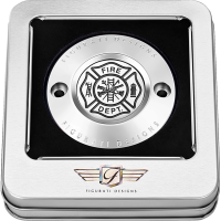 (image for) Timing Cover Mirror polished w/ Maltese cross Fire Dept.