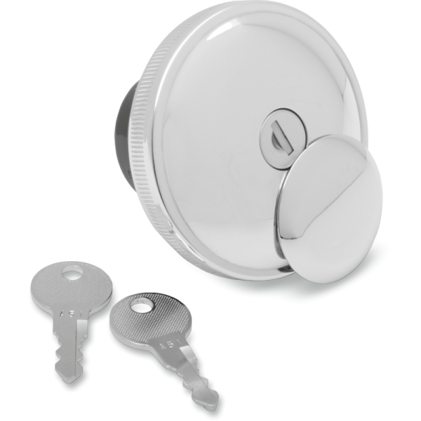 (image for) Drag Specialties Locking Gas Cap Vented Chrome